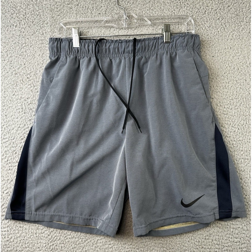 Nike Flex Training Shorts Mens Medium Gray Dri-Fit Gym Running  CJ1968-451